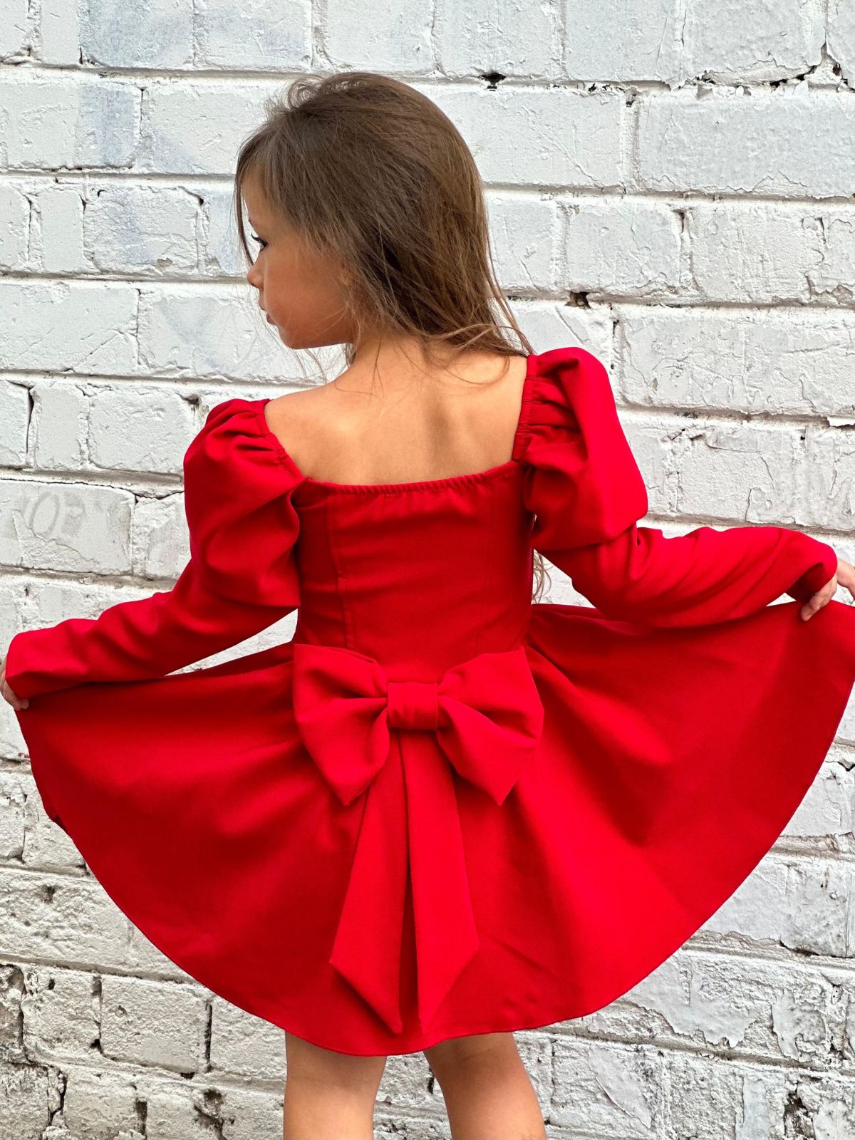 4 שמלת BELLA אדום – תמונה 1