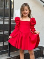 ⁦שמלת BELLA אדום⁩ – תמונה ⁦6⁩