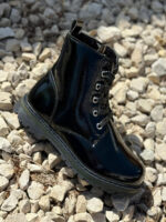 ⁦מגפוני עור לילדות אלגנט שחור⁩ – תמונה ⁦4⁩