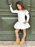 ⁦שמלת סוויד בלון ANN⁩ – תמונה ⁦5⁩